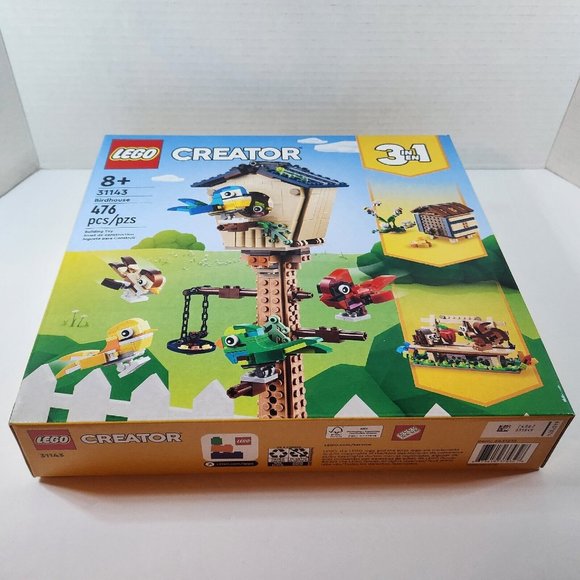 New Sealed Lego 31143 Creator 3 In 1 Birdhouse 476 Pc Block Set Beehive Park - Picture 8 of 11